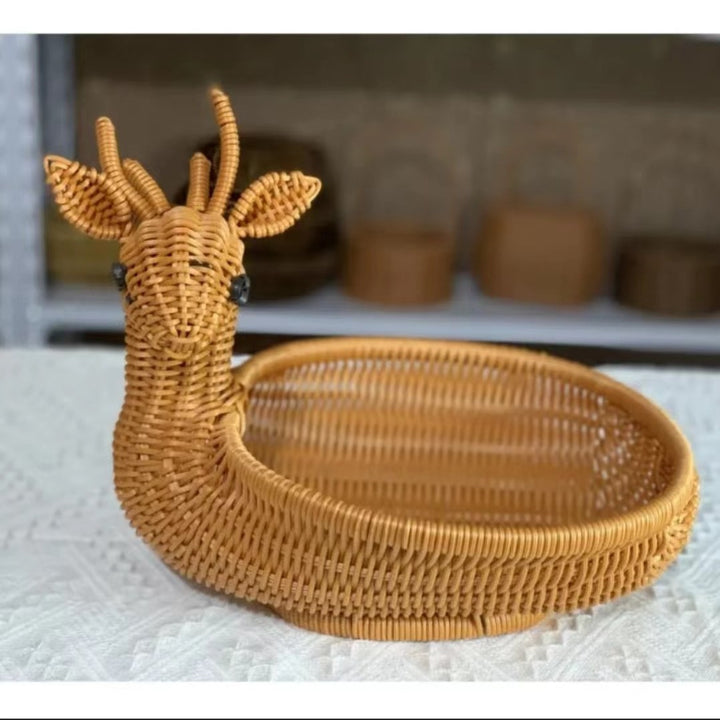 Cute Bunny-Shaped Woven Storage Basket Kalsten