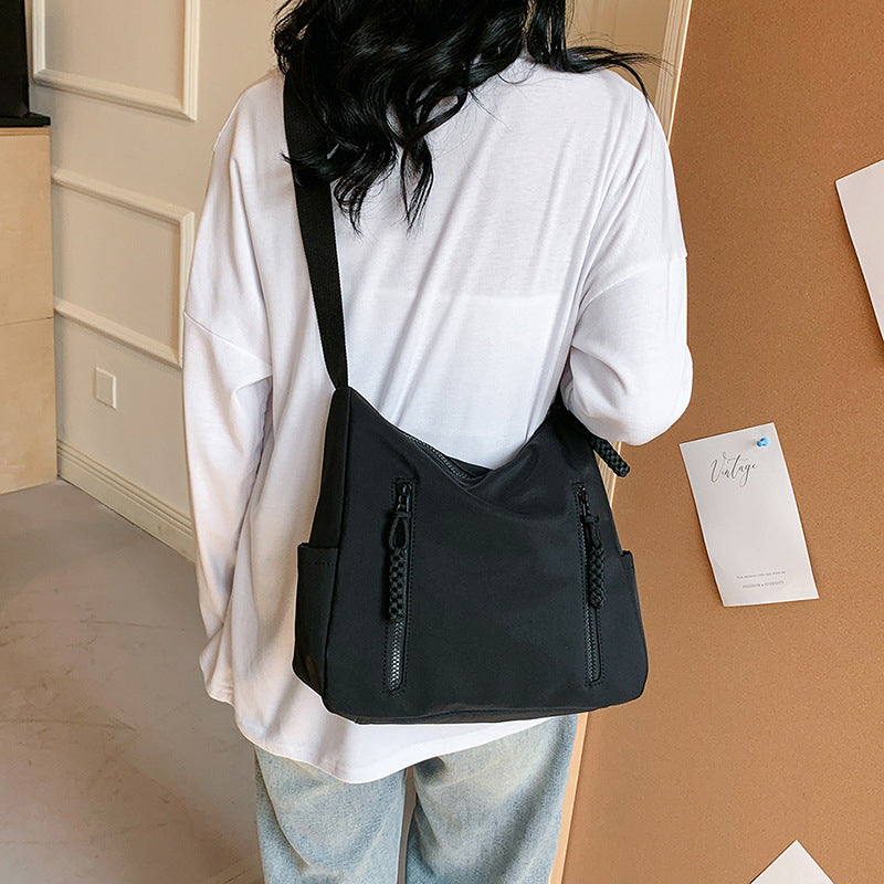 Multi-Pocket Utility Shoulder Bag