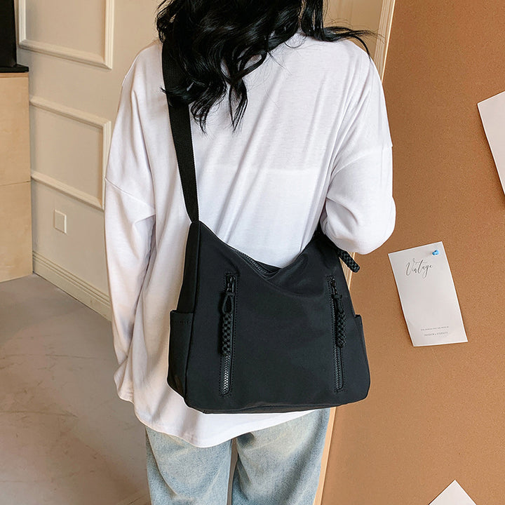 Multi-Pocket Utility Shoulder Bag