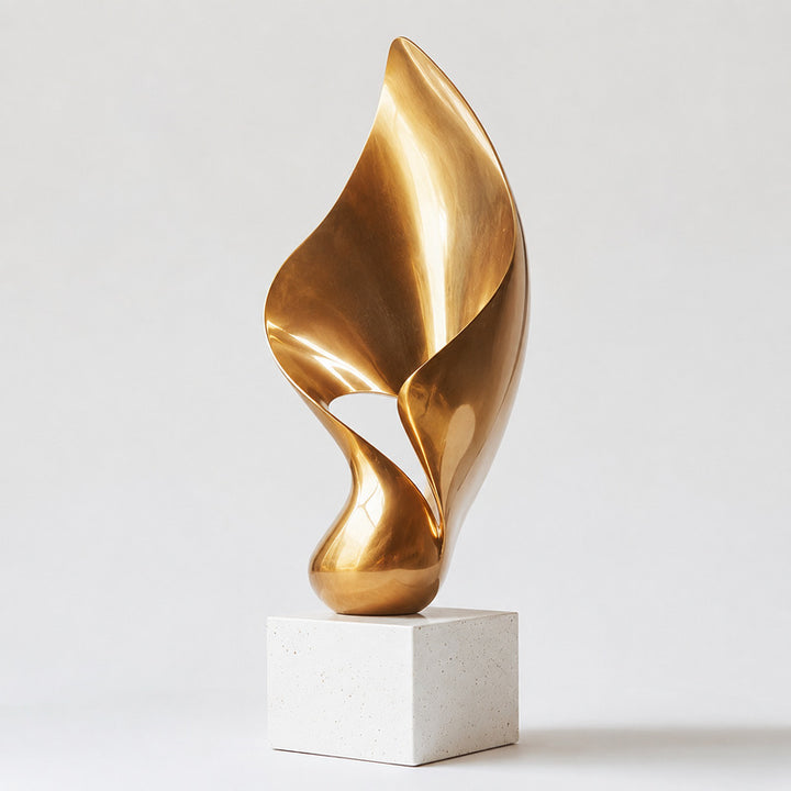 Artistic Metal Wave Sculpture