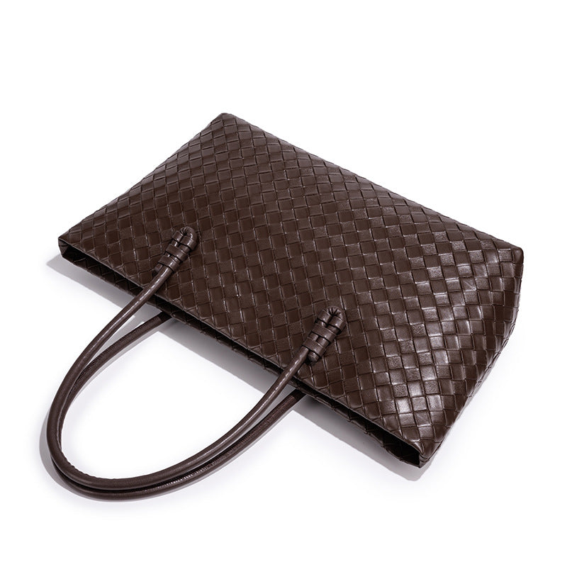 Woven Leather Tote Bag Kalsten
