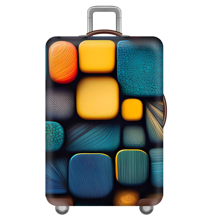 Unisex hard-shell travel suitcase in world travel design Kalsten