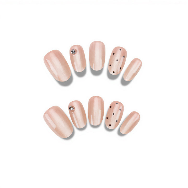 Elegant Glittery Press-On Nails Kalsten