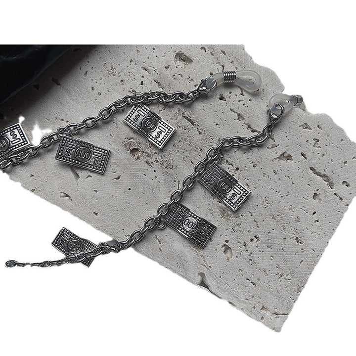 Trendy necklace with banknote pendants Kalsten