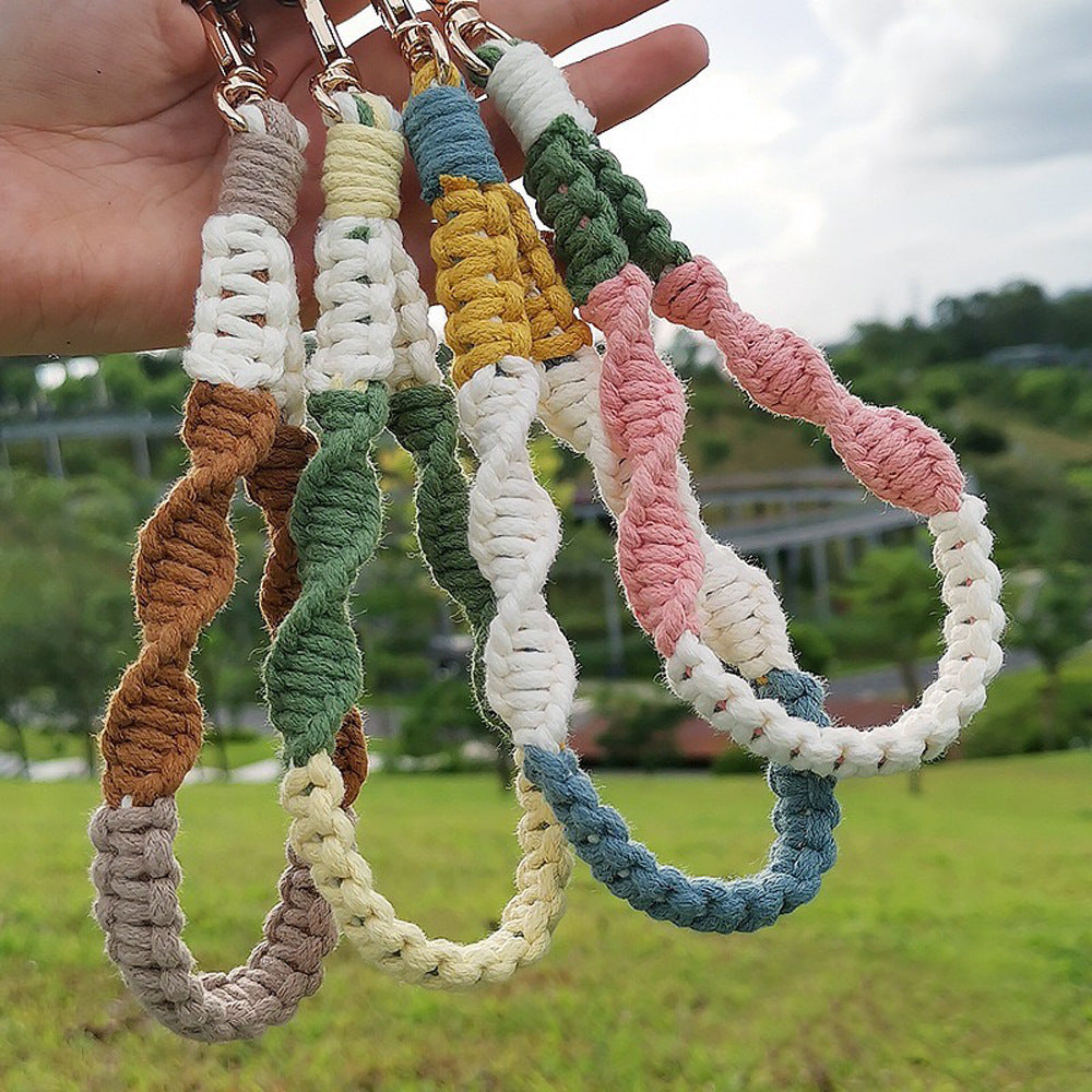 Textured Macrame Keychain Holder Kalsten