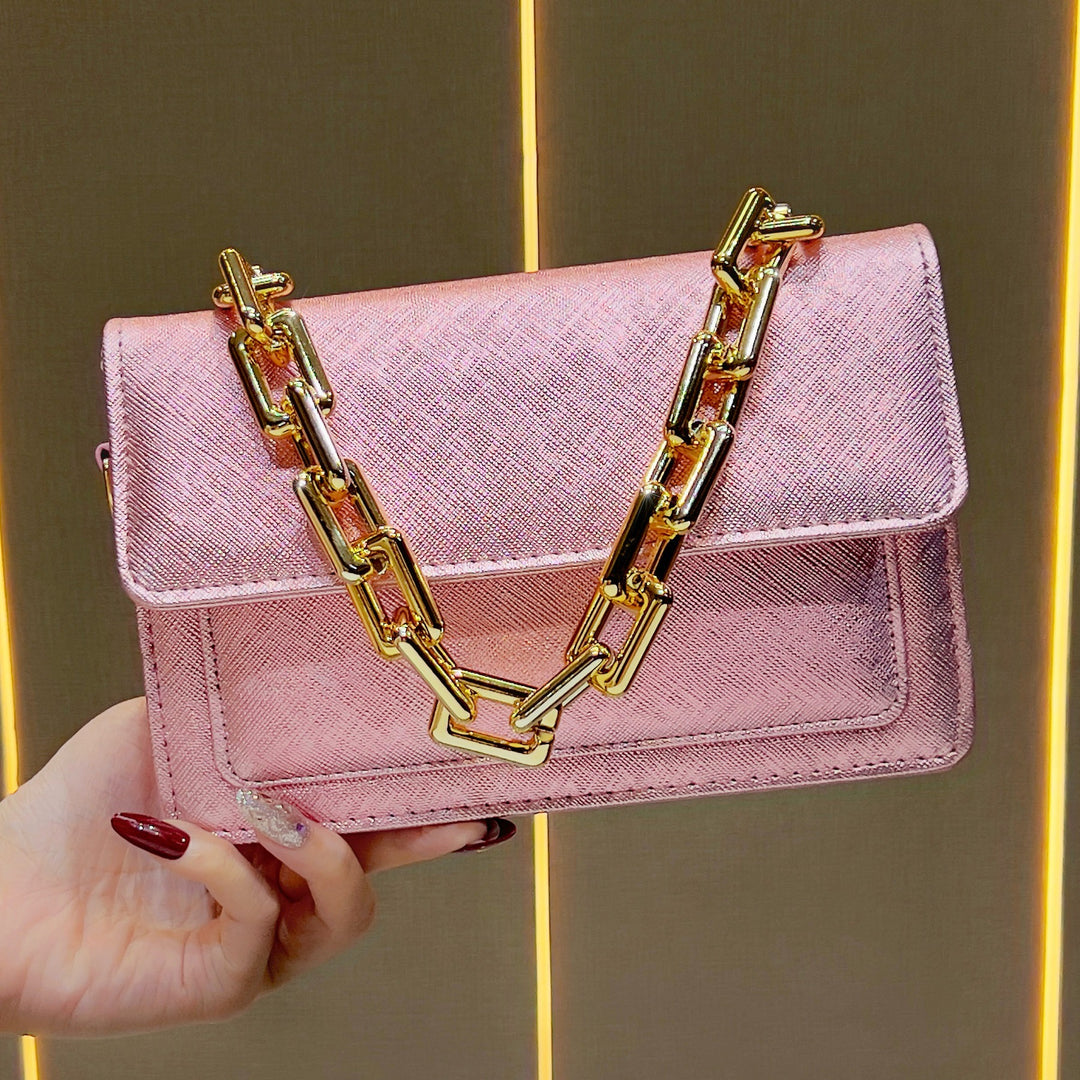 Elegant Chain-Handled Handbag