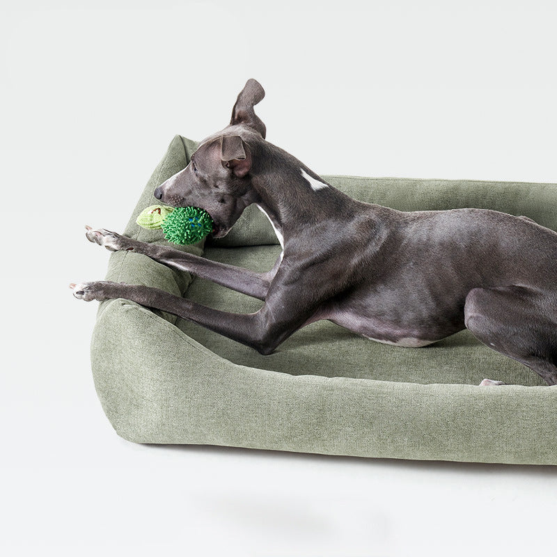 Plush Bolstered Dog Bed