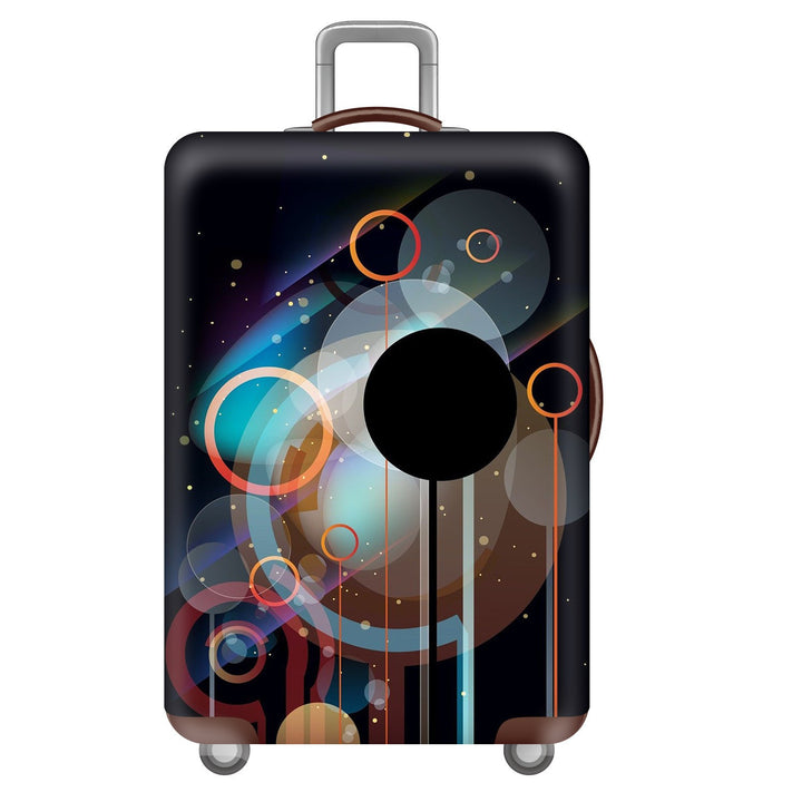 Unisex nan elastic suitcase cover with three-dimensional honeycomb pattern, shock-absorbing stretch protection cover for trolley with zipper Kalsten