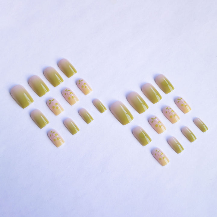 Artistic Floral Ombre Nail Art Kit