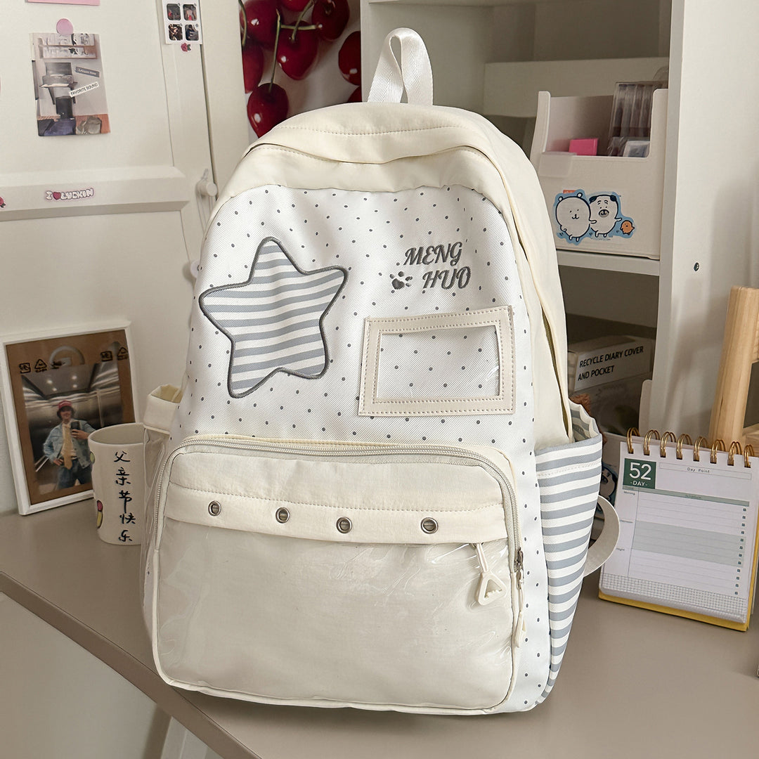 Trendy Star-Embellished Backpack Kalsten
