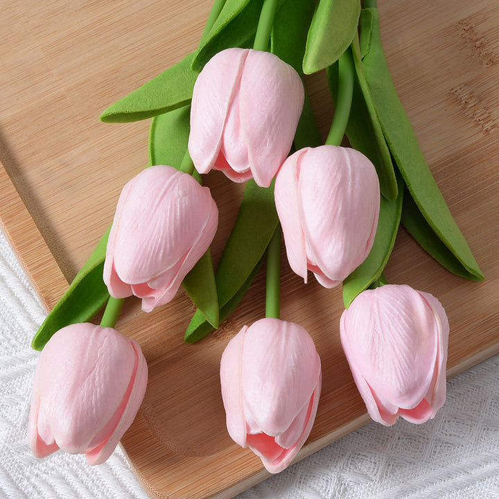 Realistic Artificial Tulip Bouquet