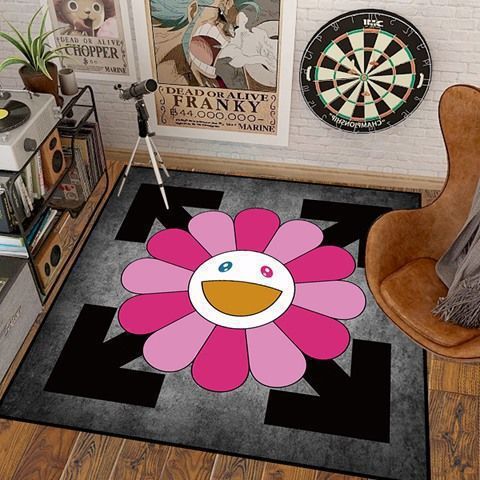 Artistic Flower Shaped Area Rug Kalsten