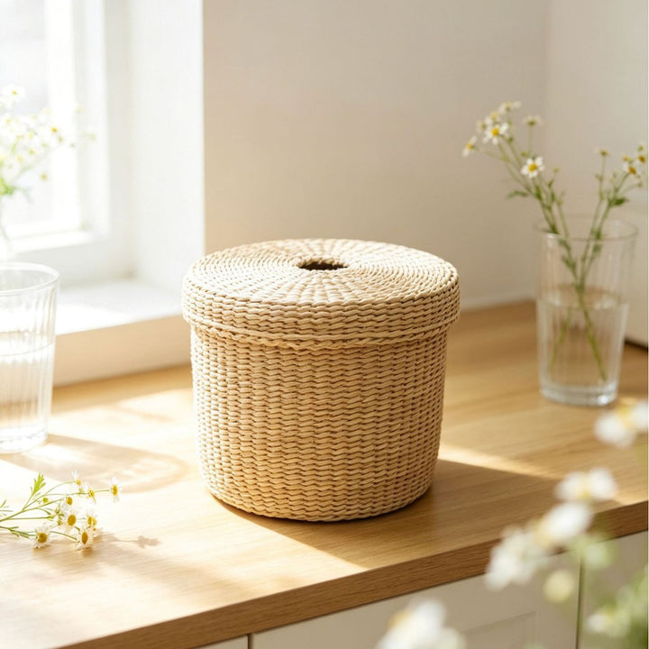 Decorative Woven Tissue Box Cover Kalsten