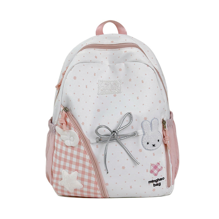 Cute Illustrated Star-Print Backpack Kalsten