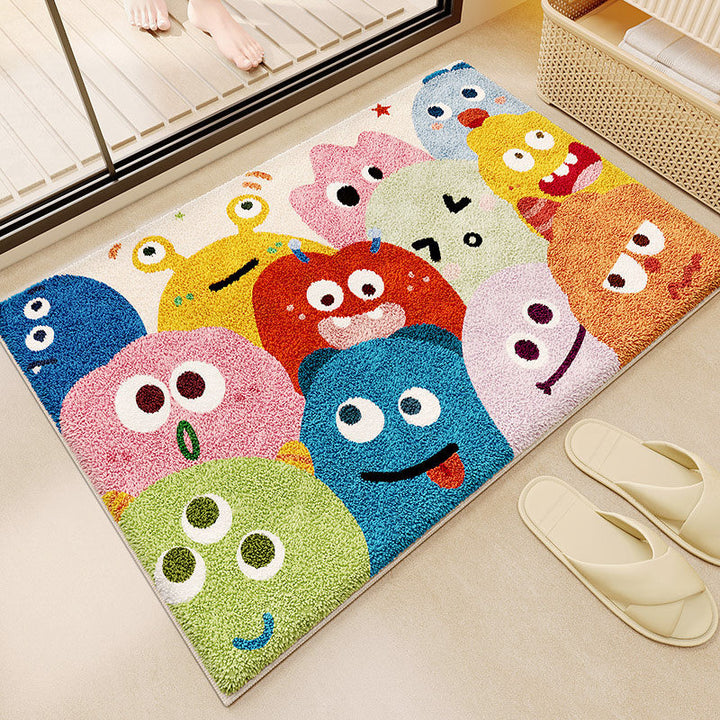 Fun Monster-Themed Bathroom Mat Kalsten