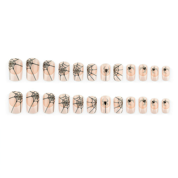 Halloween Artificial Nails with Spider and Web Design Kalsten