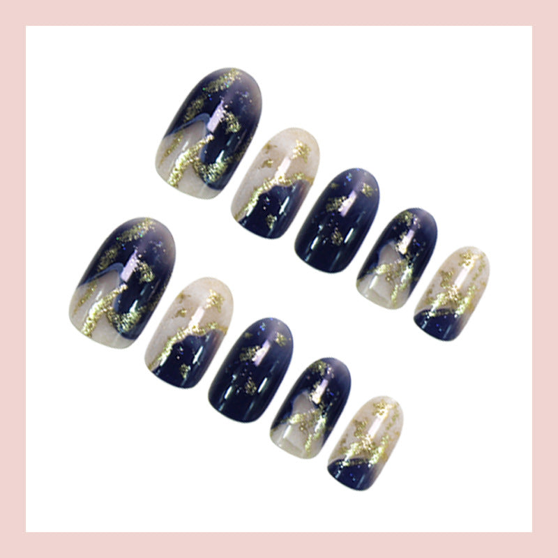 Acrylic nail set with glamorous star and glitter details Kalsten