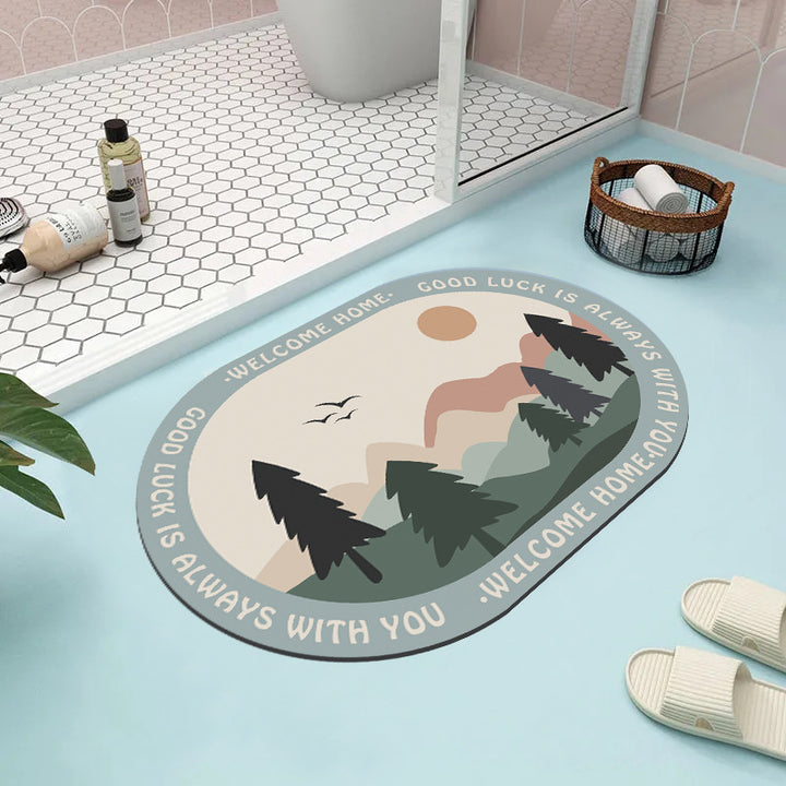 Abstract Geometric Bath Mat