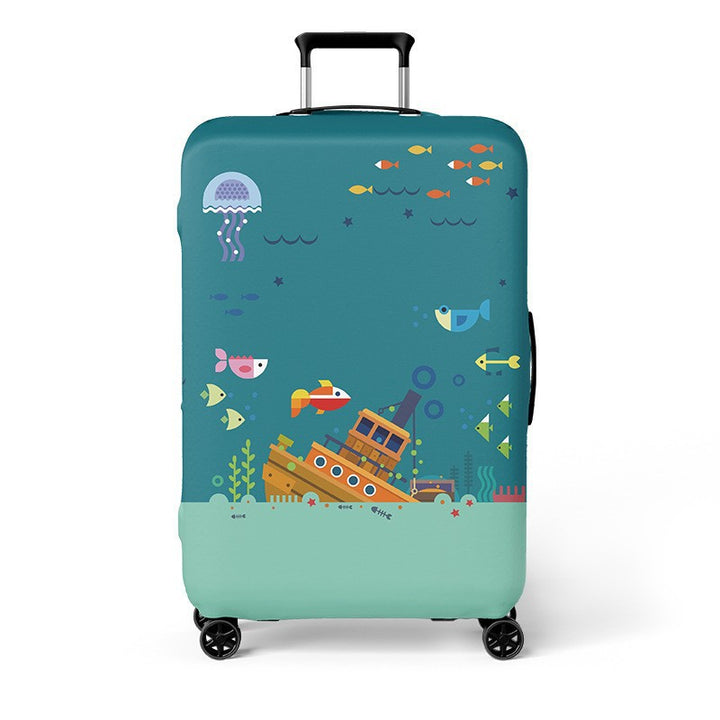 Women's Hard Shell Travel Suitcase with Creative Cat Design Kalsten