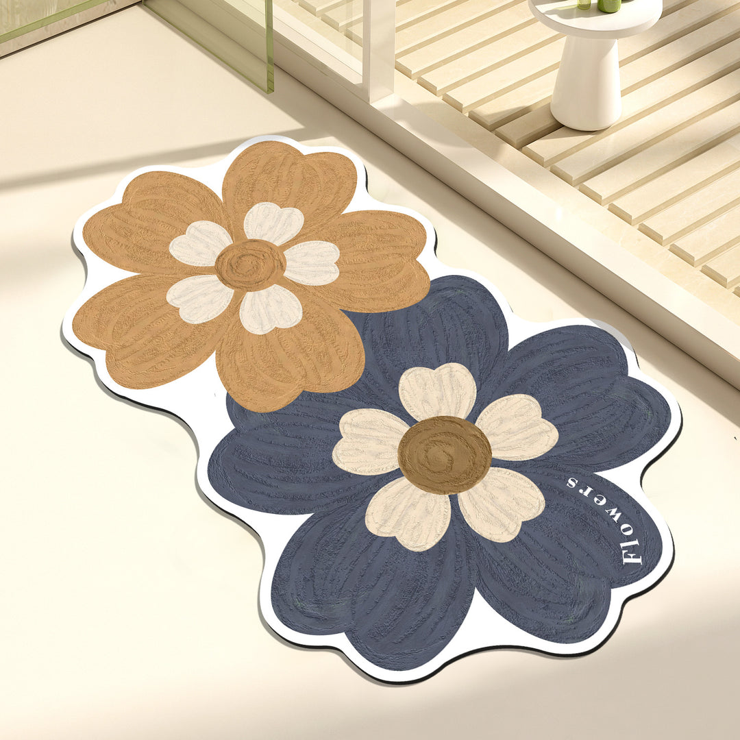 Artistic Floral Decorative Mat