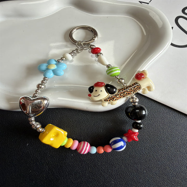 Cute Themed Bead Keychain Kalsten