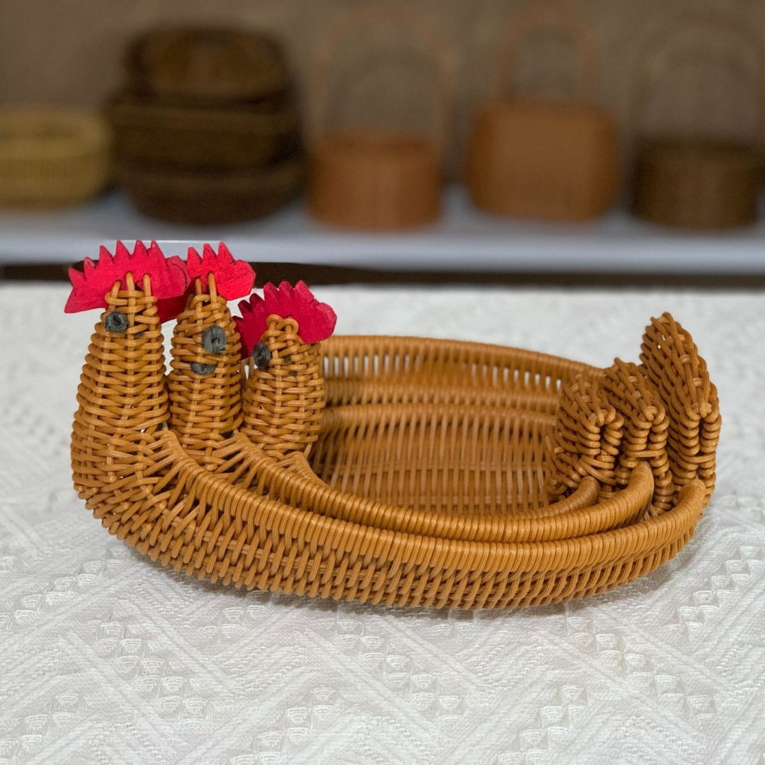 Cute Bunny-Shaped Woven Storage Basket Kalsten