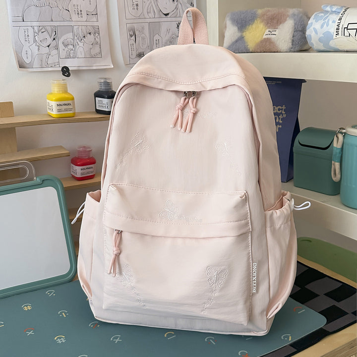Cute Embroidered Multi-Pocket Backpack Kalsten