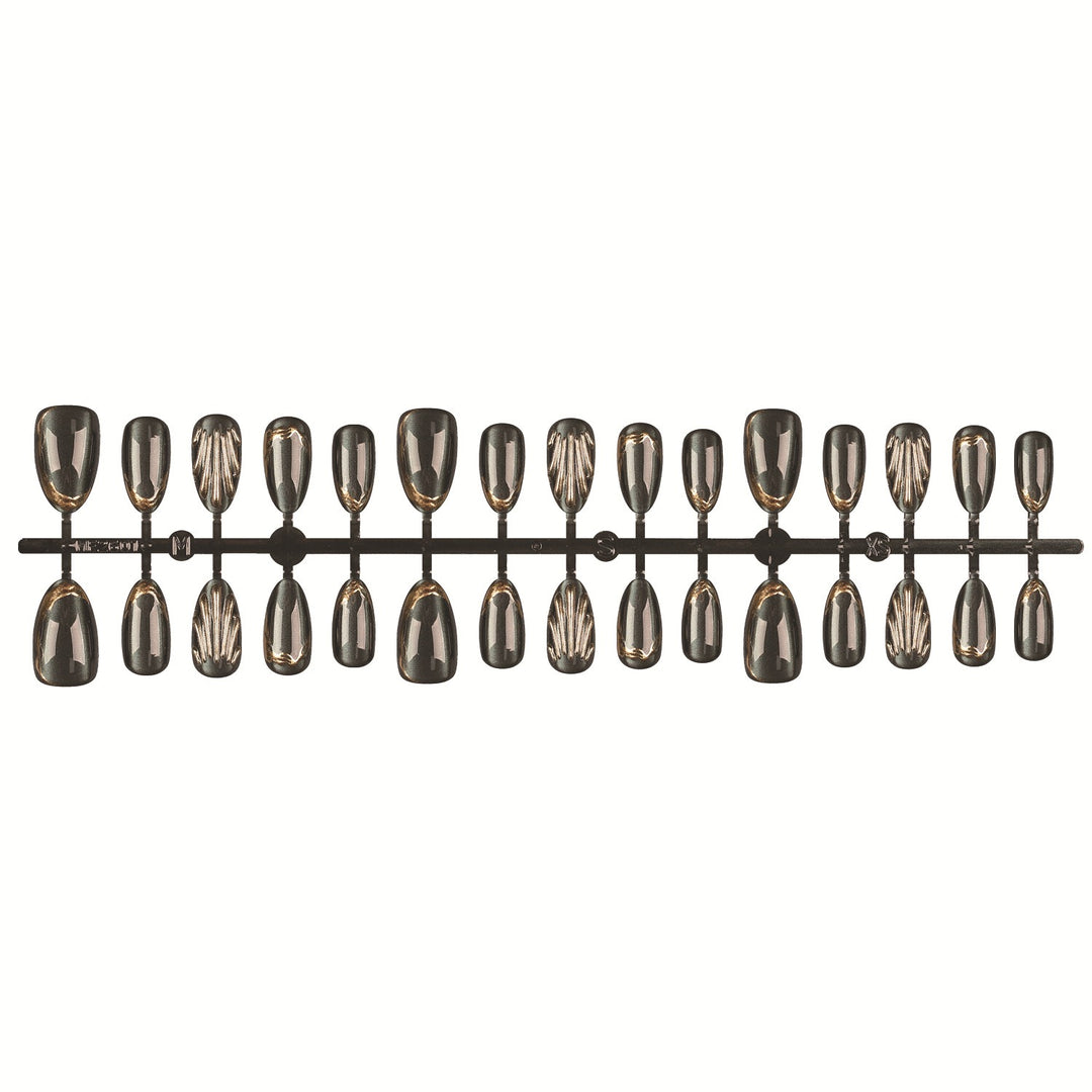 Glamorous Metallic Press-On Nail Set