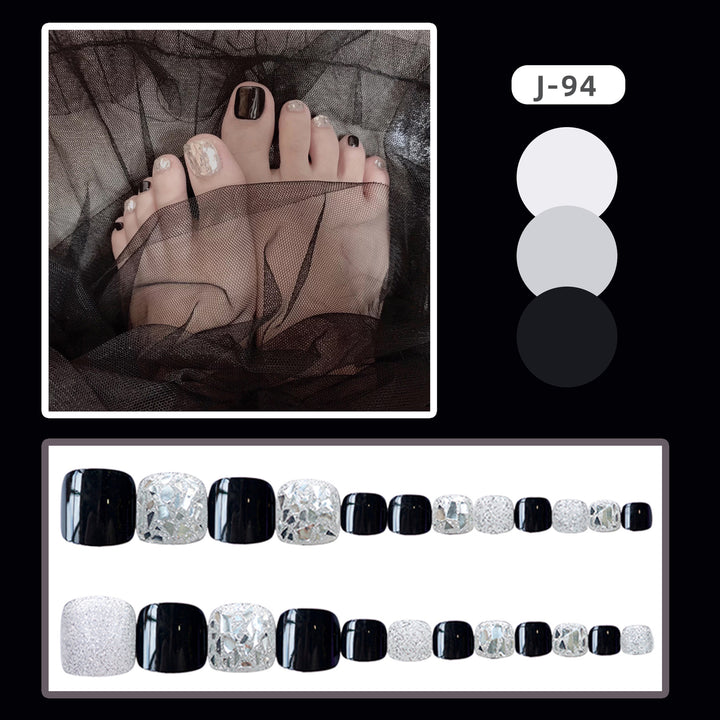 Artistic Press-On Toenails Set