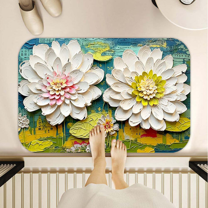 Floral Design Area Mat