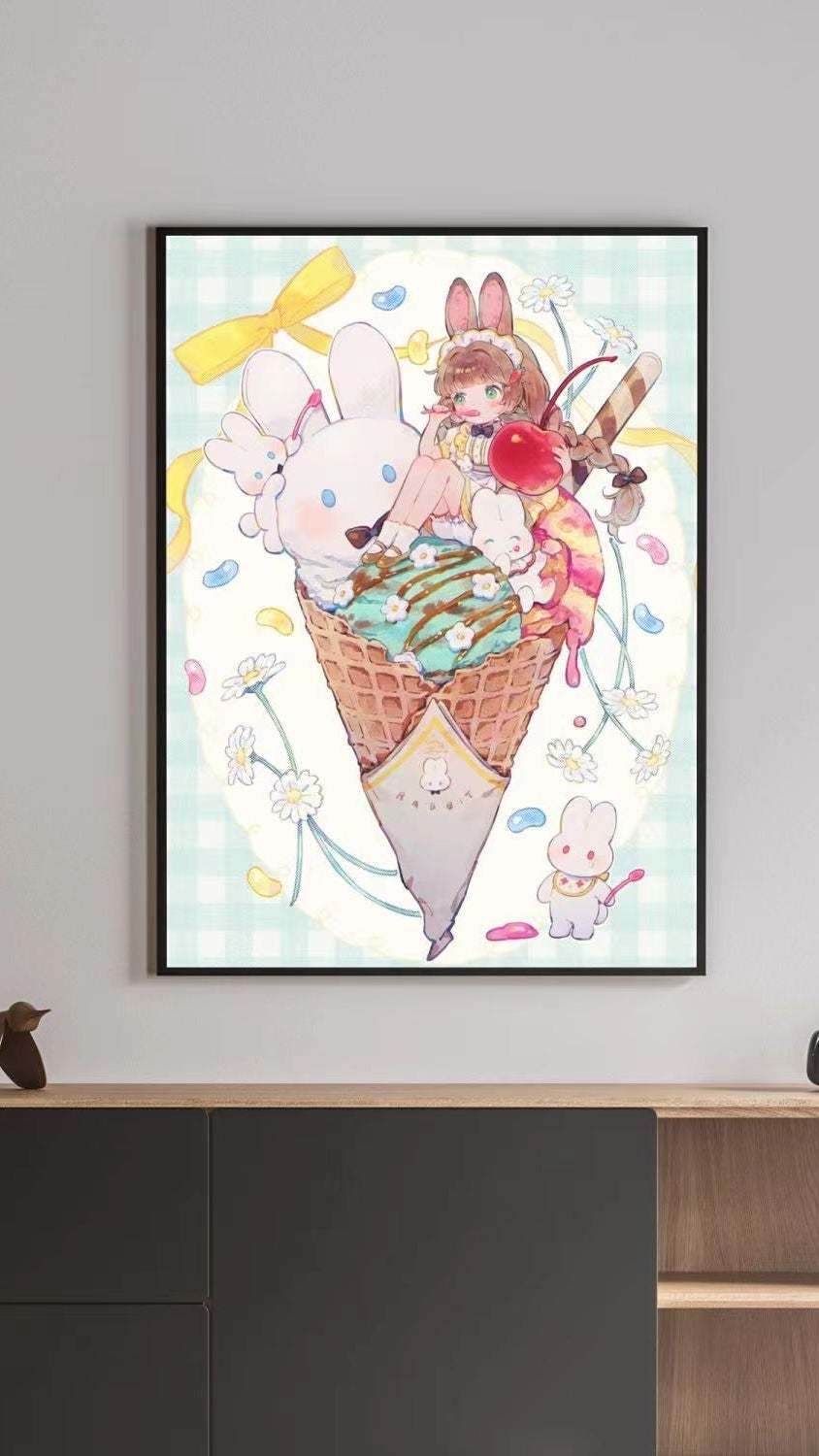 Illustrated Fantasy Character Canvas Art Print Kalsten