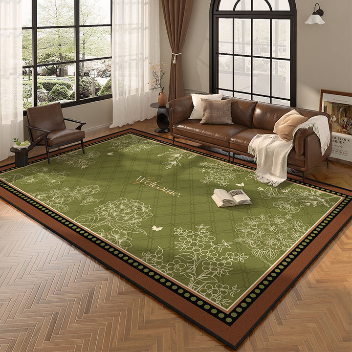 Elegant Floral Design Area Rug