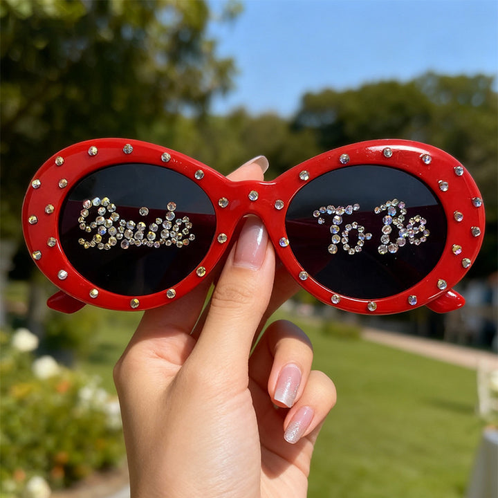 Rhinestone-Embellished Bridal Sunglasses Kalsten