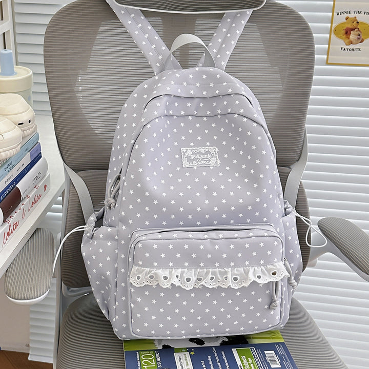 Playful Star-Printed Backpack Kalsten