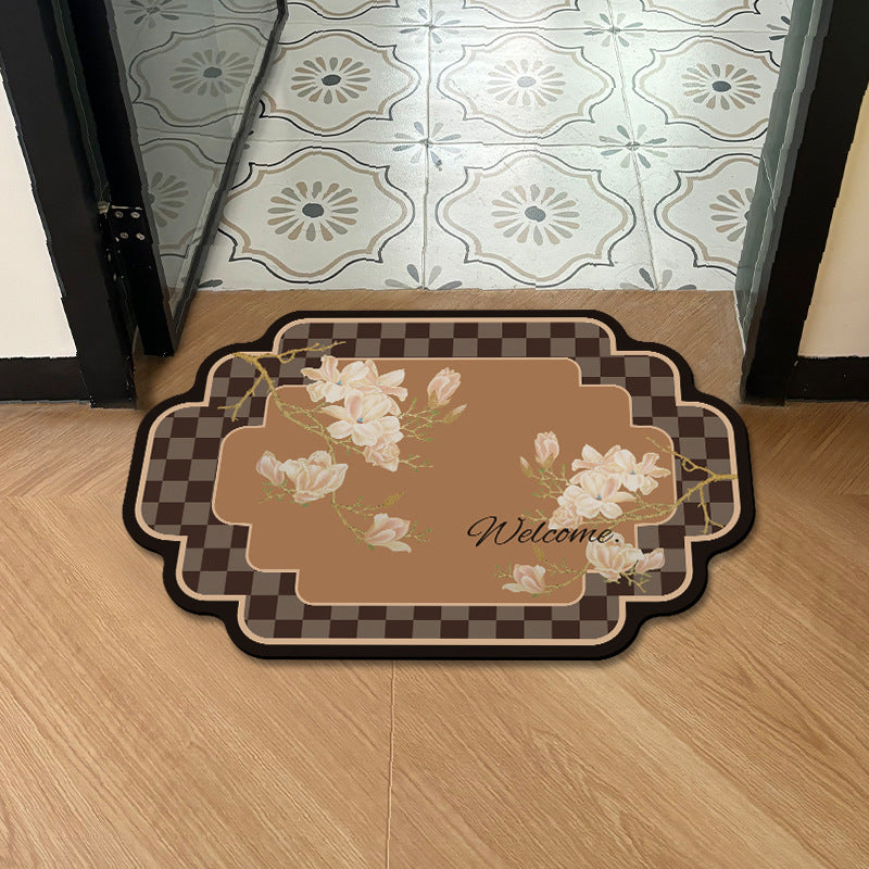 Floral Welcome Mat