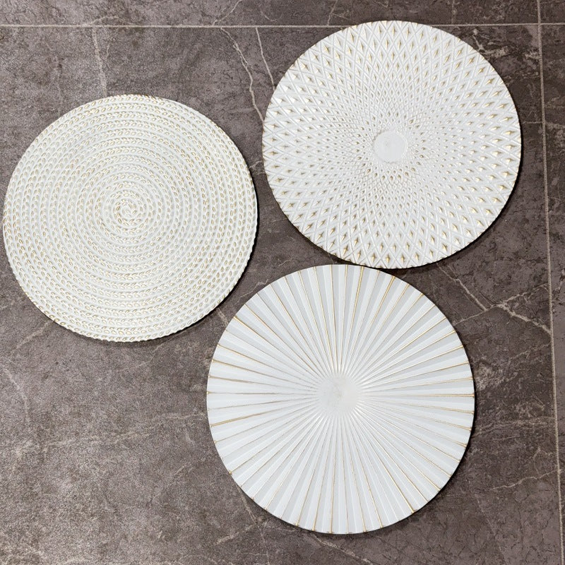 Decorative Embossed Placemats Set Kalsten