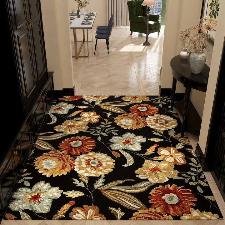 Luxurious Floral Pattern Area Rug Kalsten