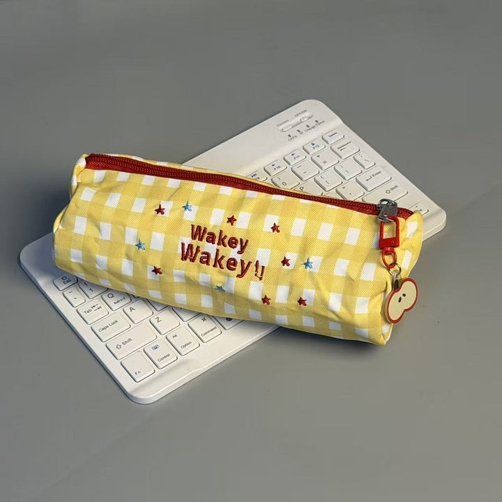 Cute Checkered Pencil Case
