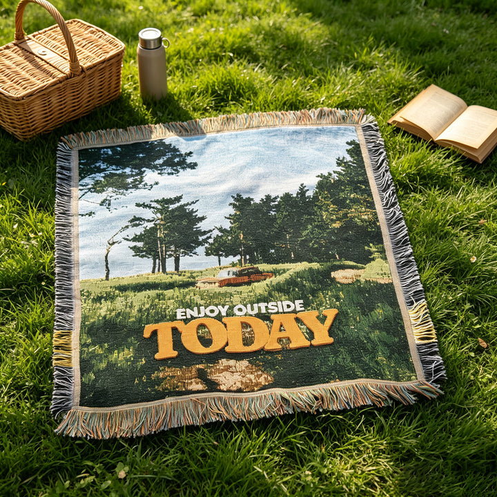 Decorative Outdoor Throw Blanket