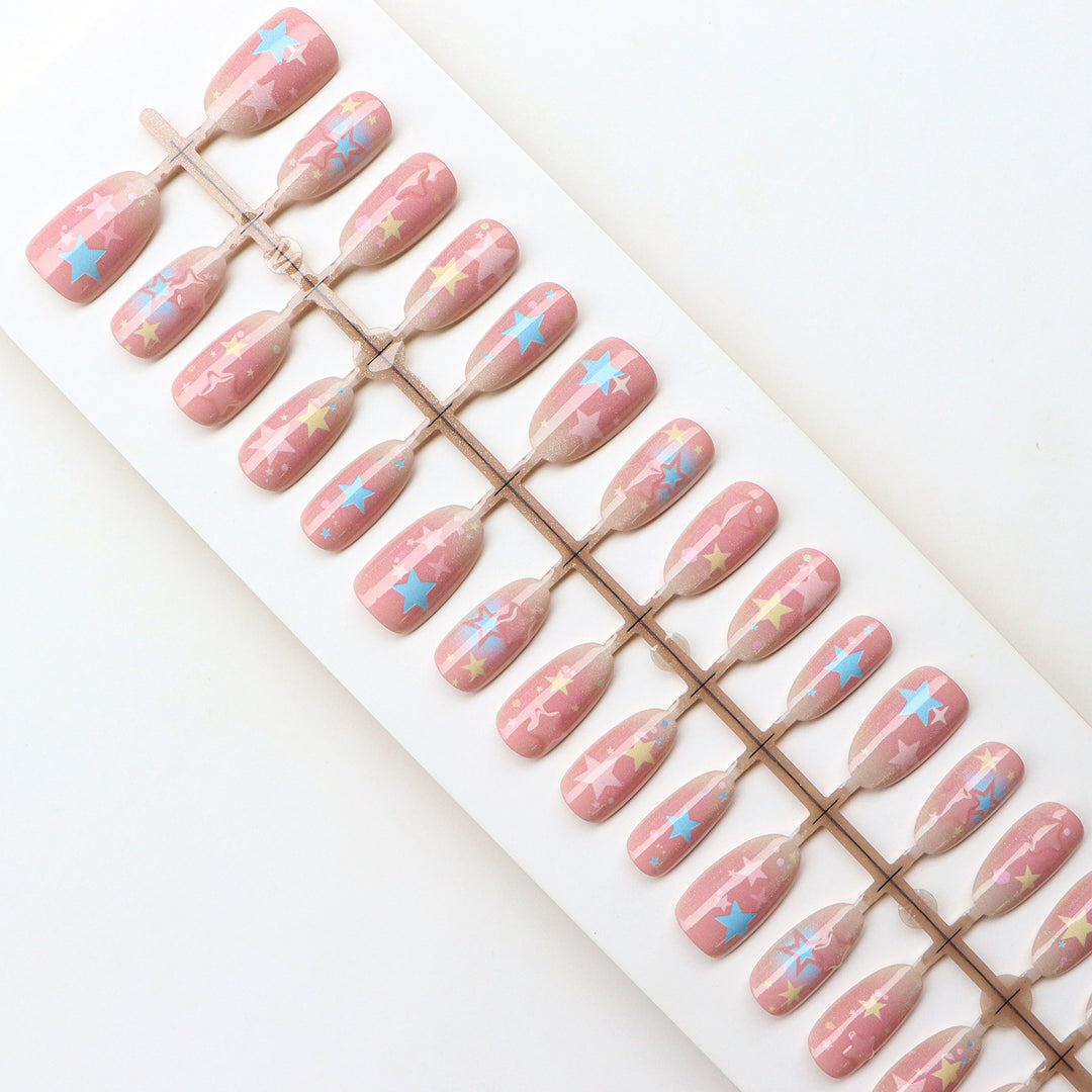 Starry Design Press-On Nails