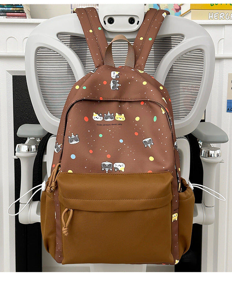 Backpack with Cute Cartoon Design and Practical Compartments Kalsten