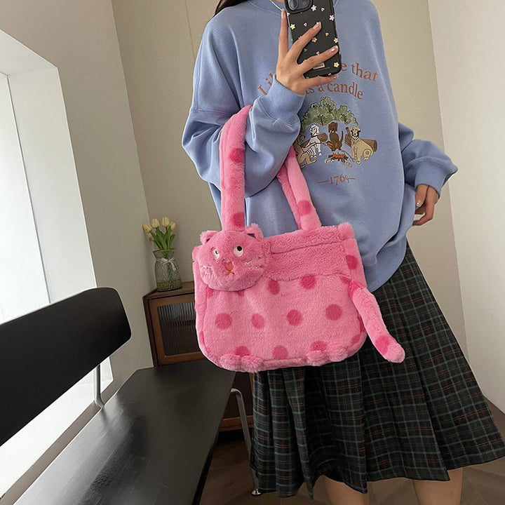 Plush shoulder bag with animal motif Kalsten
