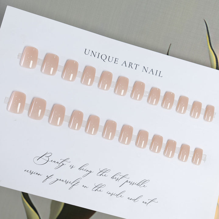 Elegant Natural Finish Press-On Nails