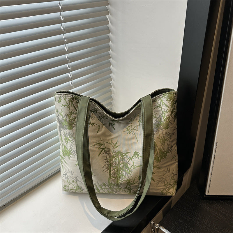 Stylish Bamboo Print Tote Bag Kalsten