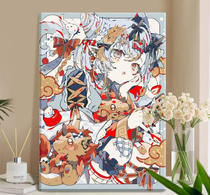 Whimsical Anime-Themed Canvas Art Print Kalsten