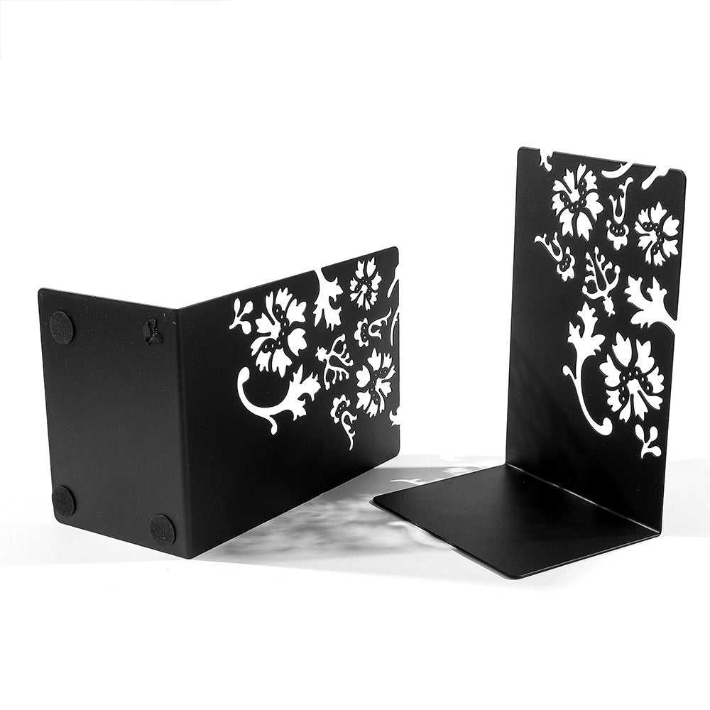 Decorative Flower-Inspired Bookends