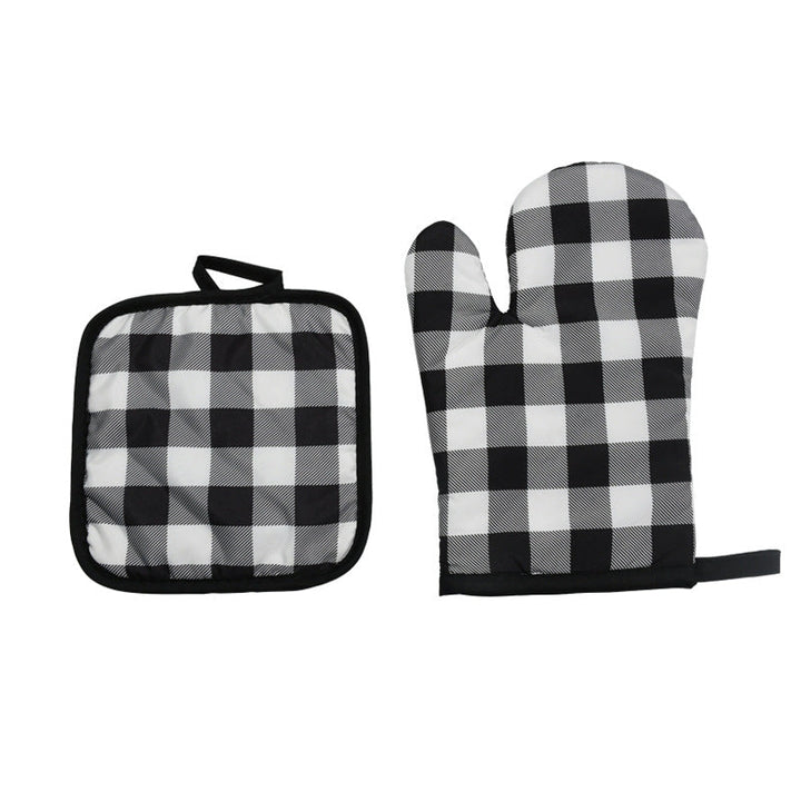 quilted insulated cotton oven mitt and pot holder set Kalsten