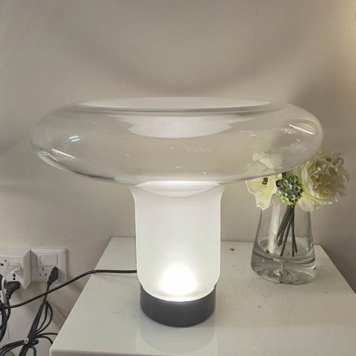 Modern Sculptural Glass Table Lamp