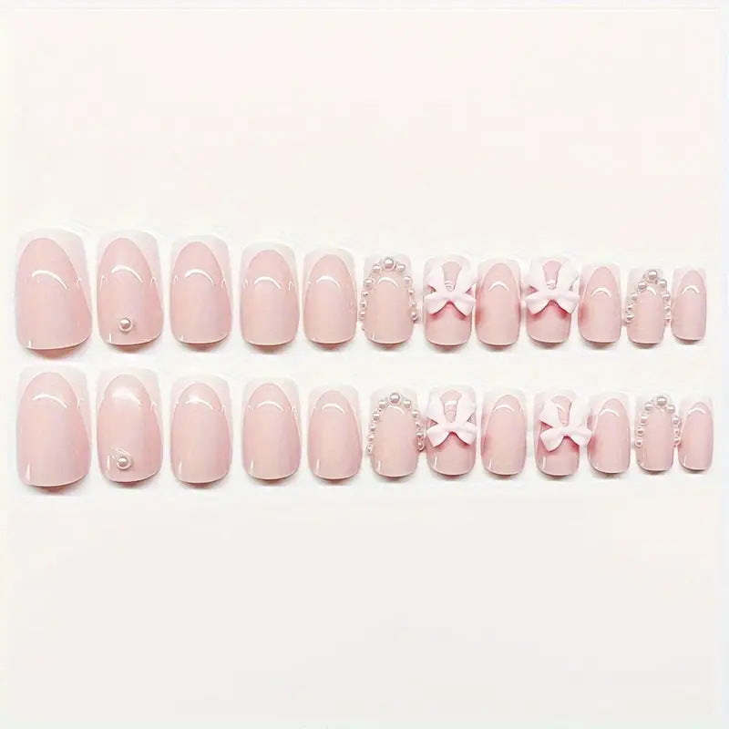Floral Embellished Acrylic Nail Art Set Kalsten