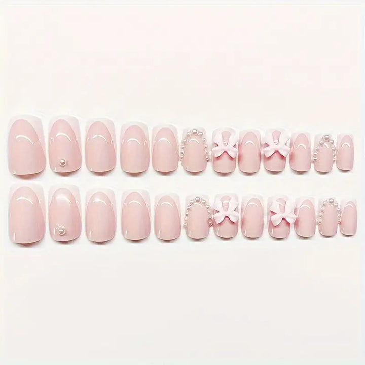Floral Embellished Acrylic Nail Art Set Kalsten